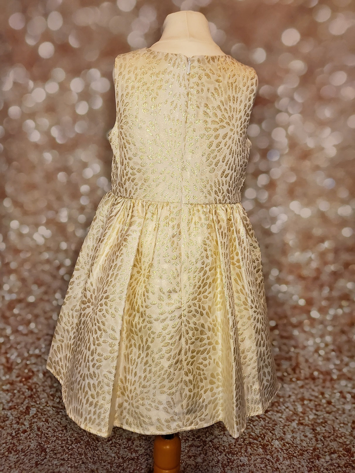 Gold Sparkle and Jewel Dress