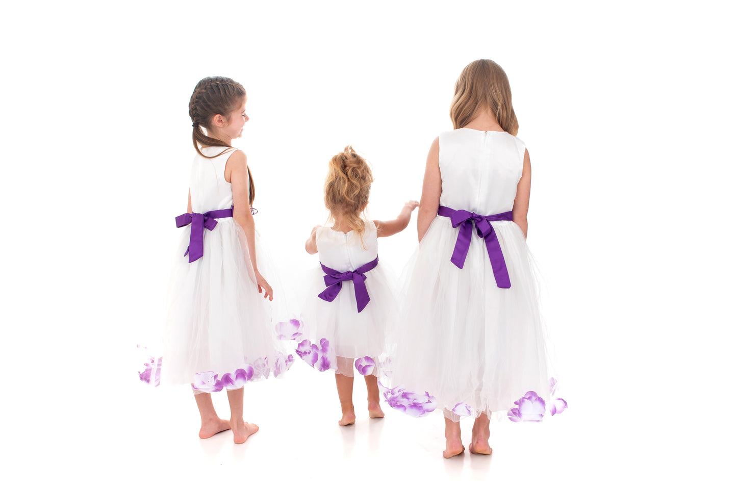 White and Lilac Flower Dress