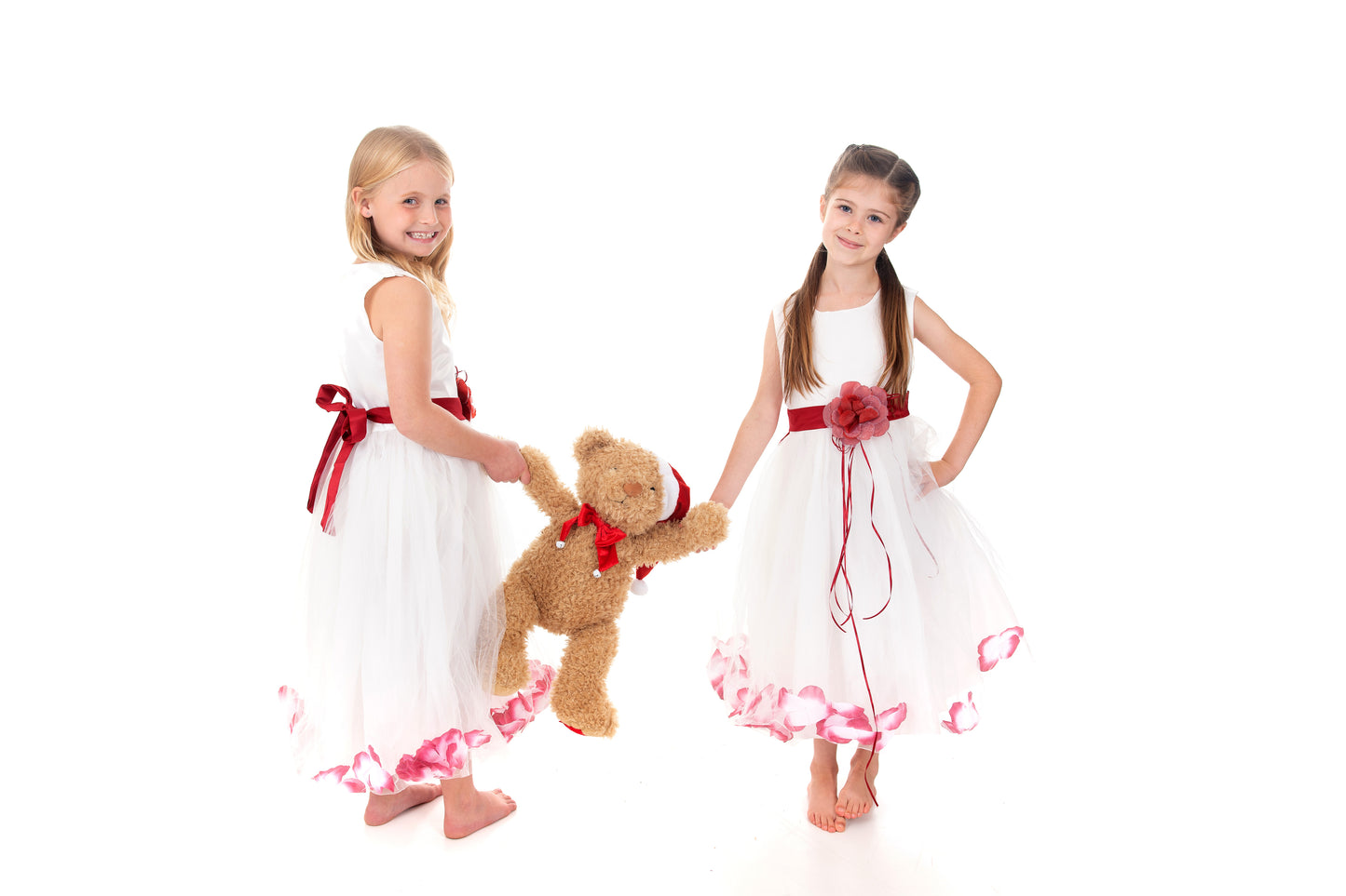 White and Red Flower Dress