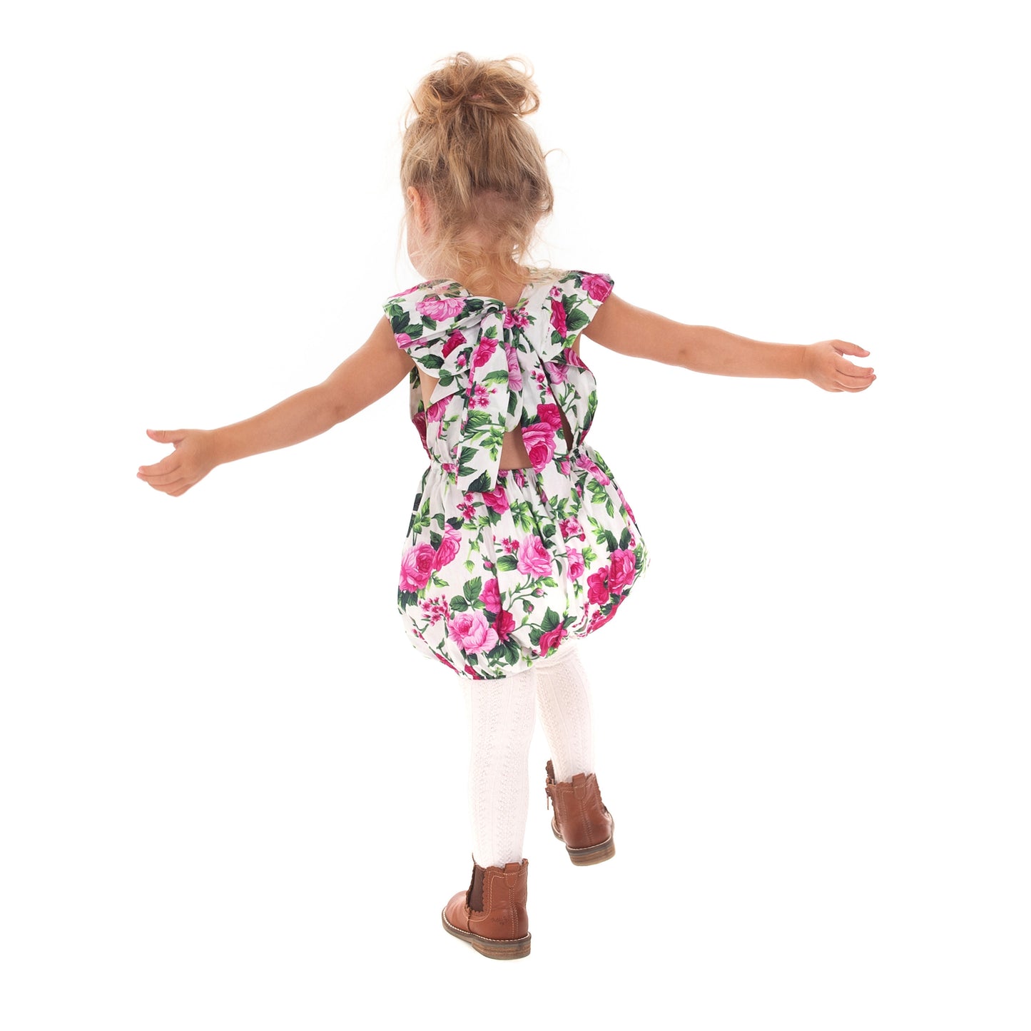 Pink Floral Romper