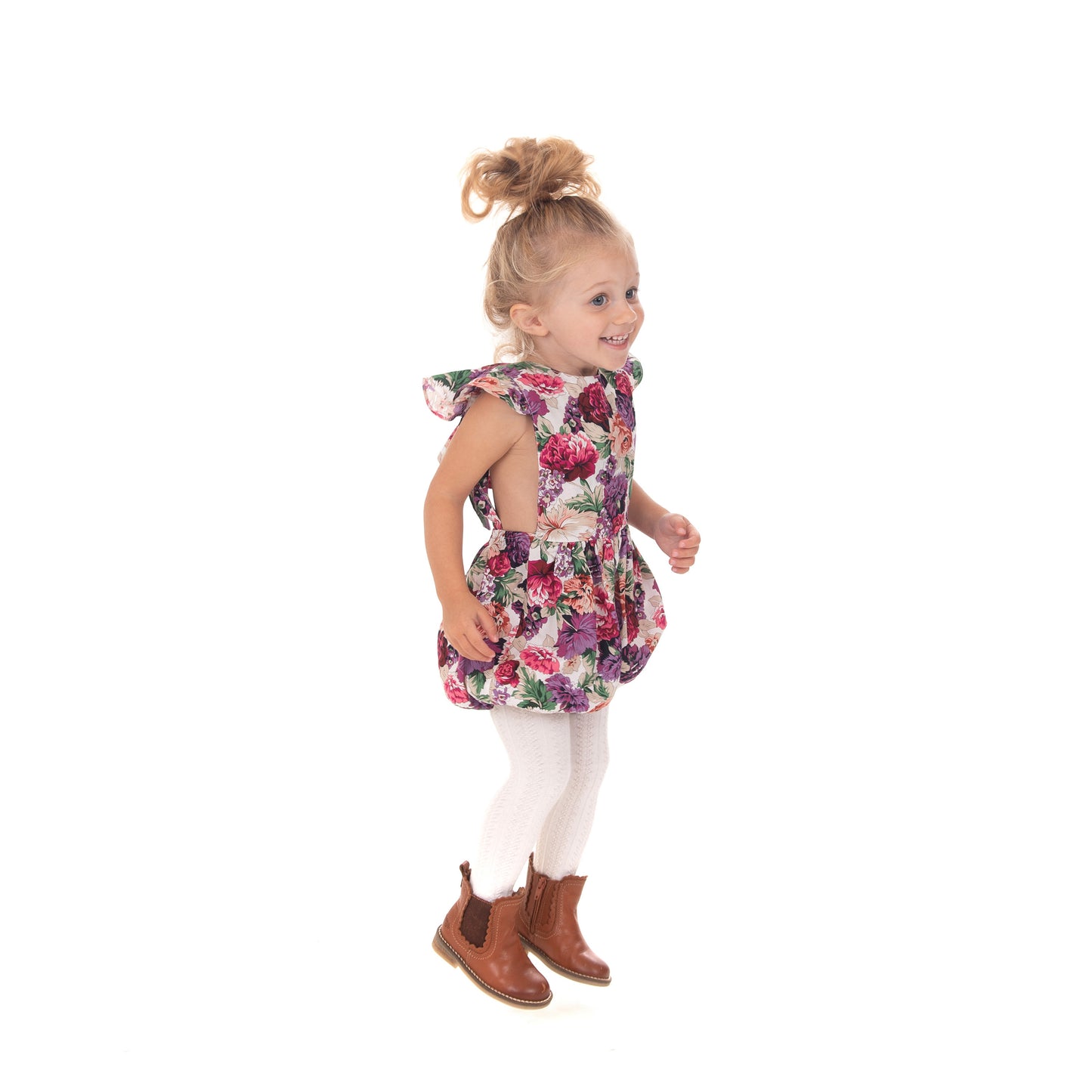 Purple Floral Romper