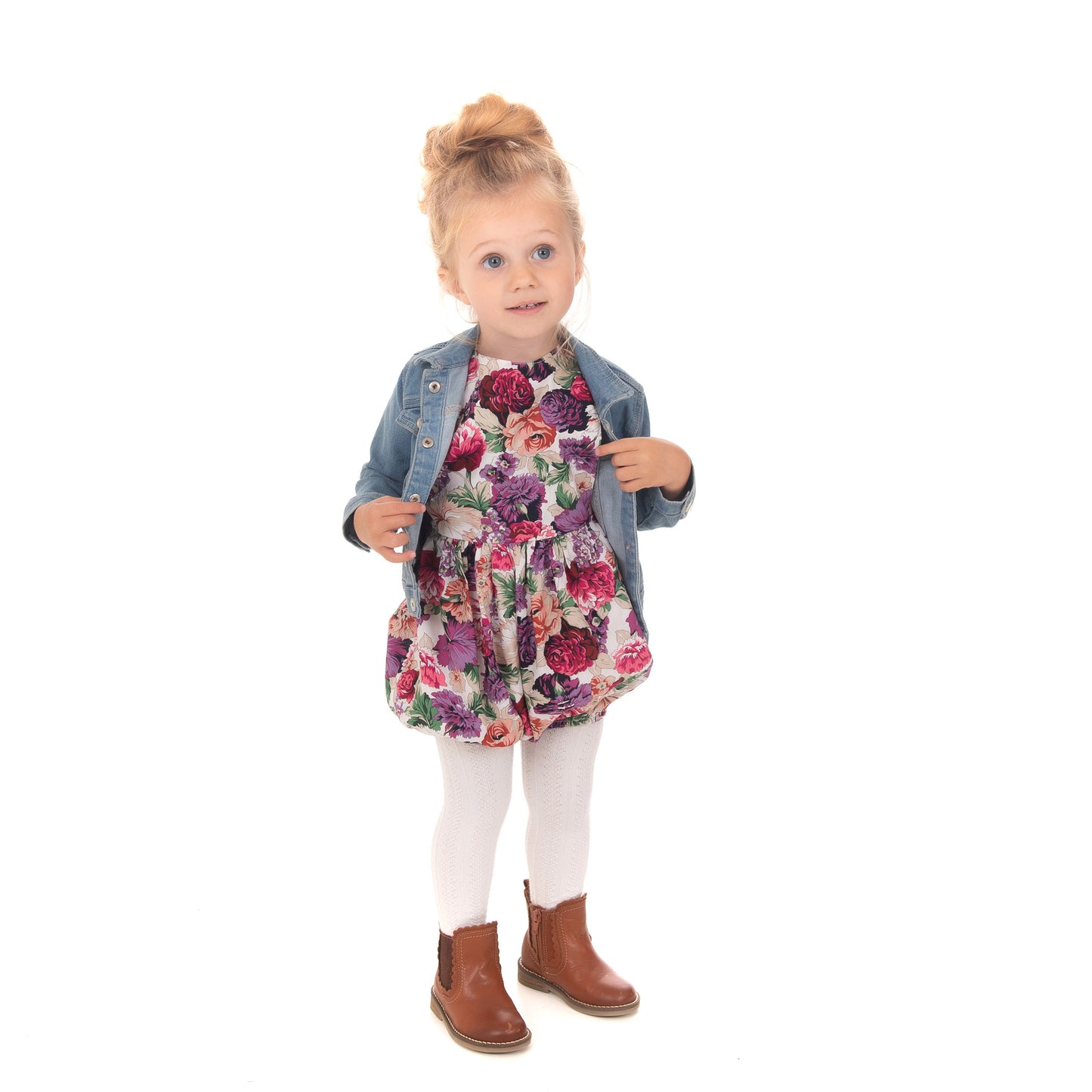Purple Floral Romper