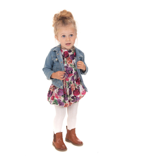 Purple Floral Romper