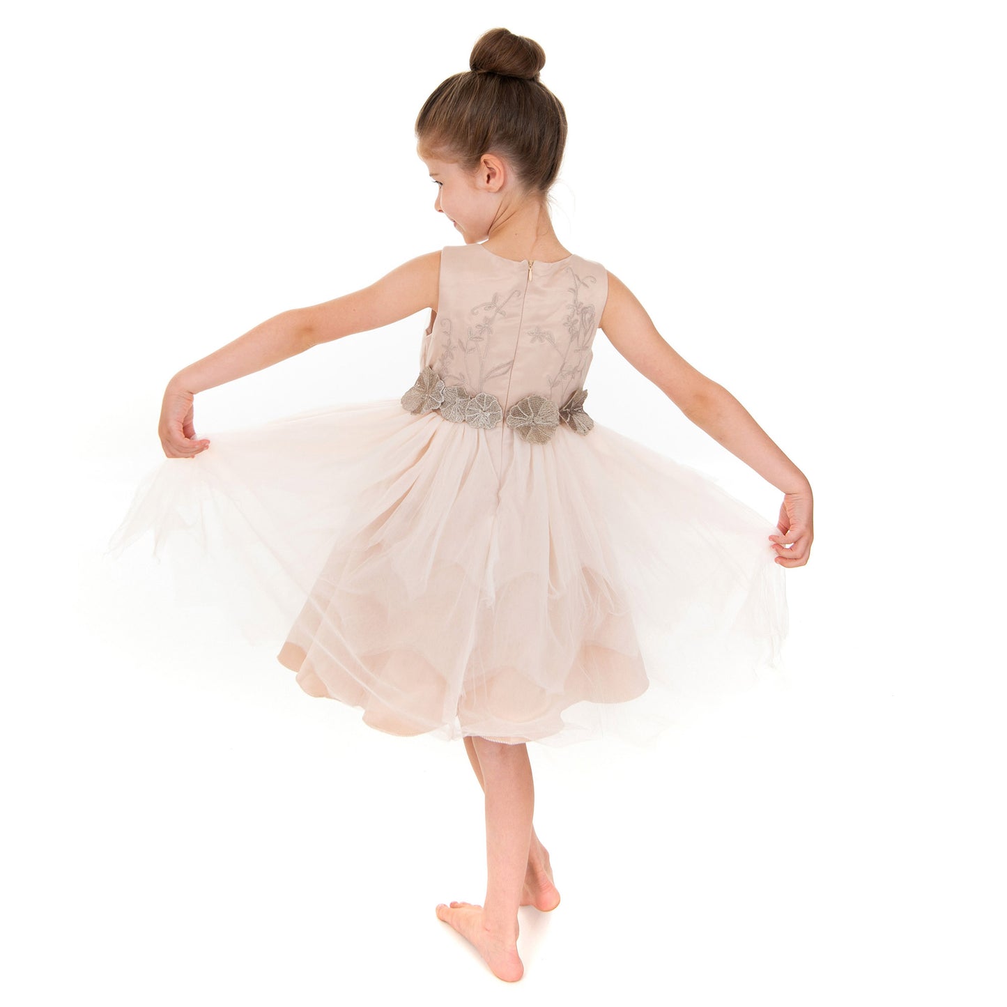 Pale Mauve and Pewter Dress