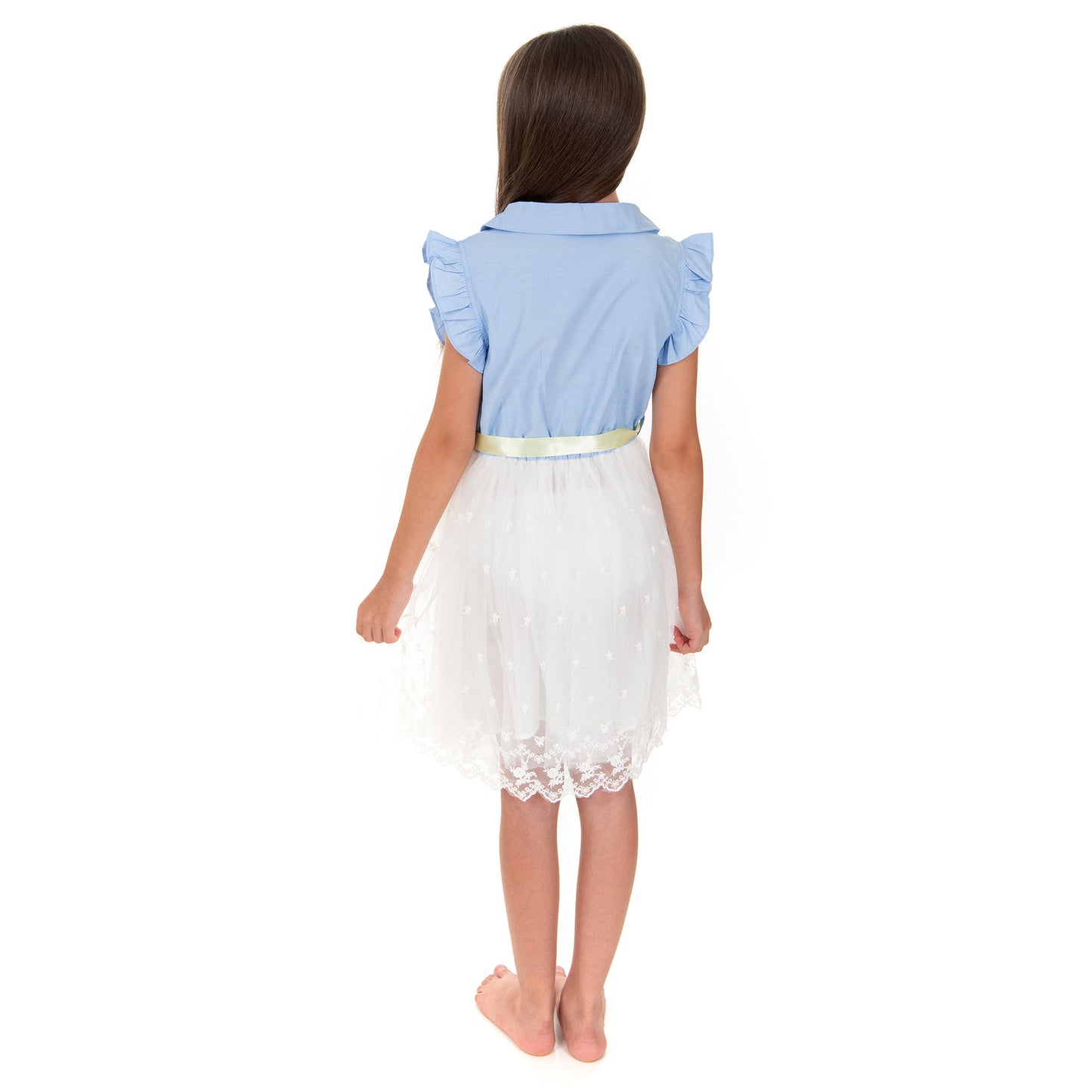 Denim Style Lace Dress