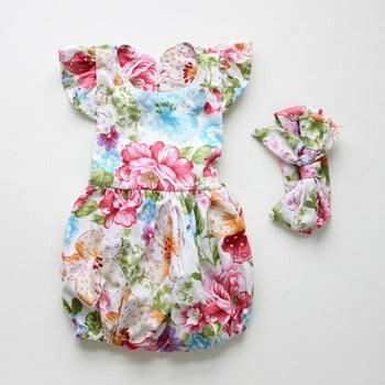 Multi Coloured Floral Romper