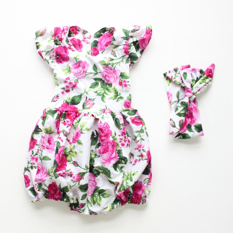 Pink Floral Romper