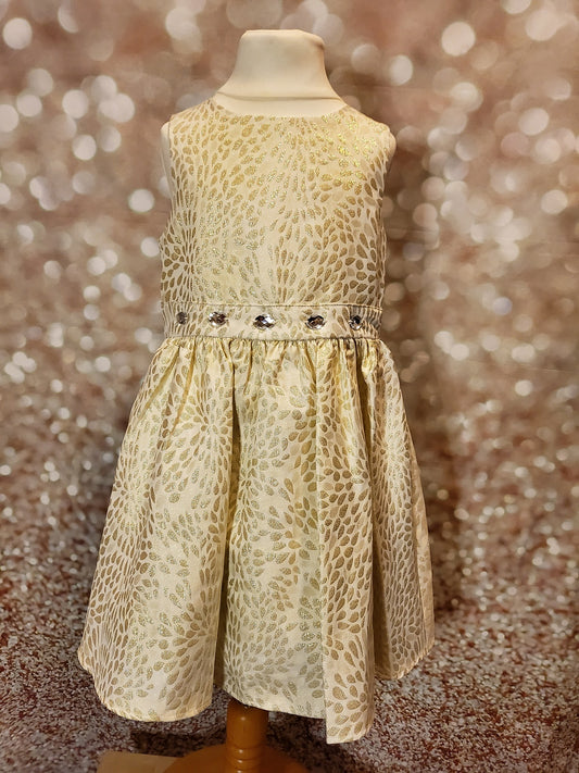 Gold Sparkle and Jewel Dress