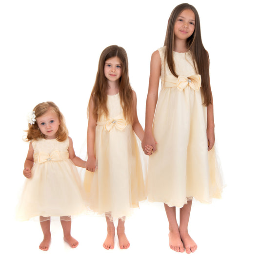 Cream Jewelled Dress